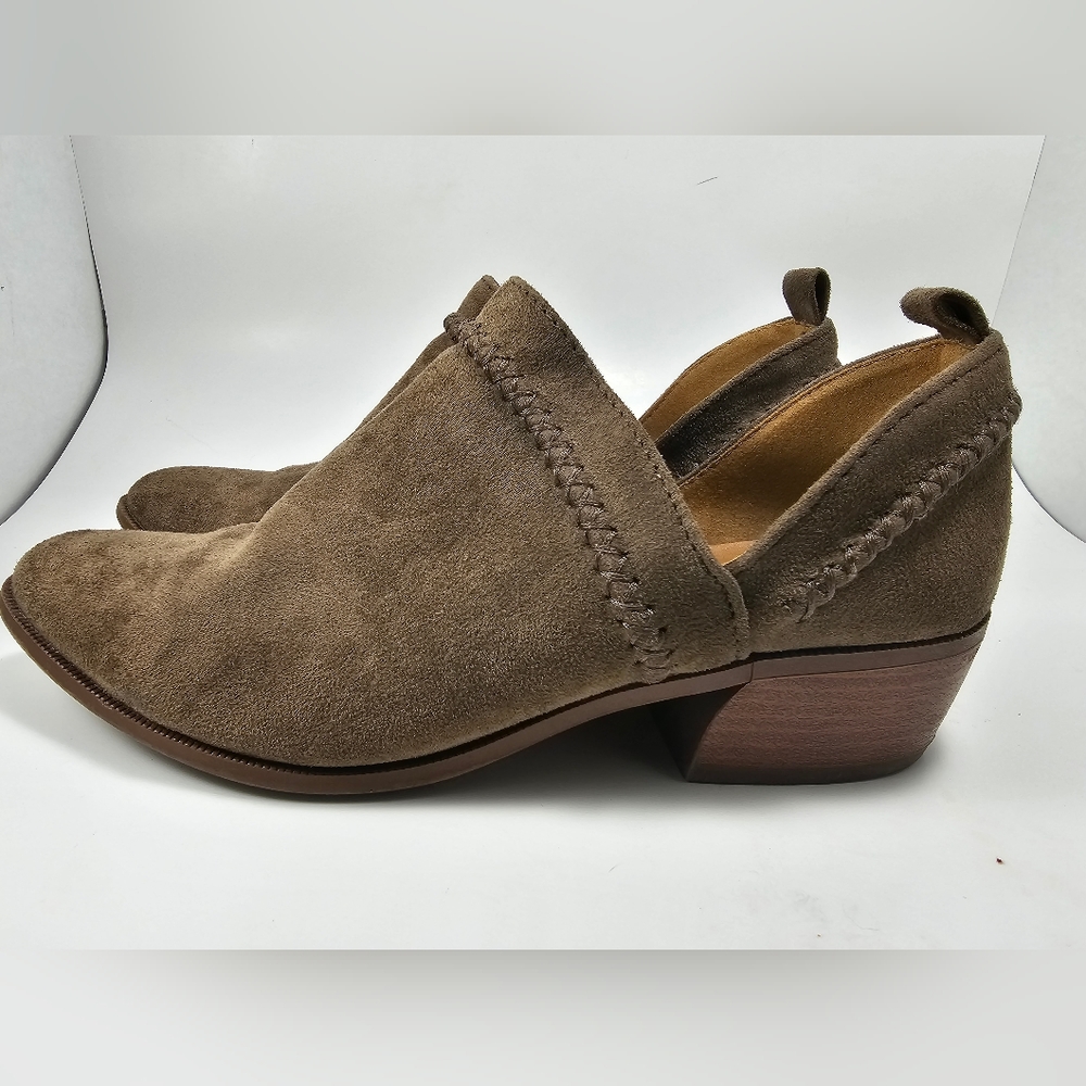 Qupid Suede Cutout Booties